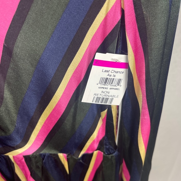 Top shop STRIPE PRINT MINI DRESS WITH TIE FRONT Size 8 (Medium) NWT - Picture 10 of 15